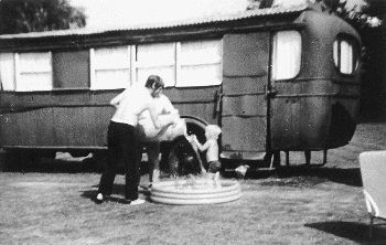 Warn family with one of the Dennis E in 1954